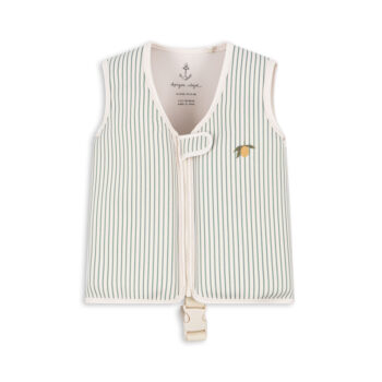 Ellis Swim Vest, Tea Strip Lemon - Konges Sløjd