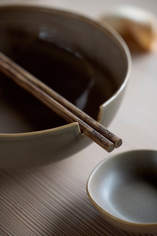 Shoku Ramen bowl, Brown 6 Pieces - Villa Collection