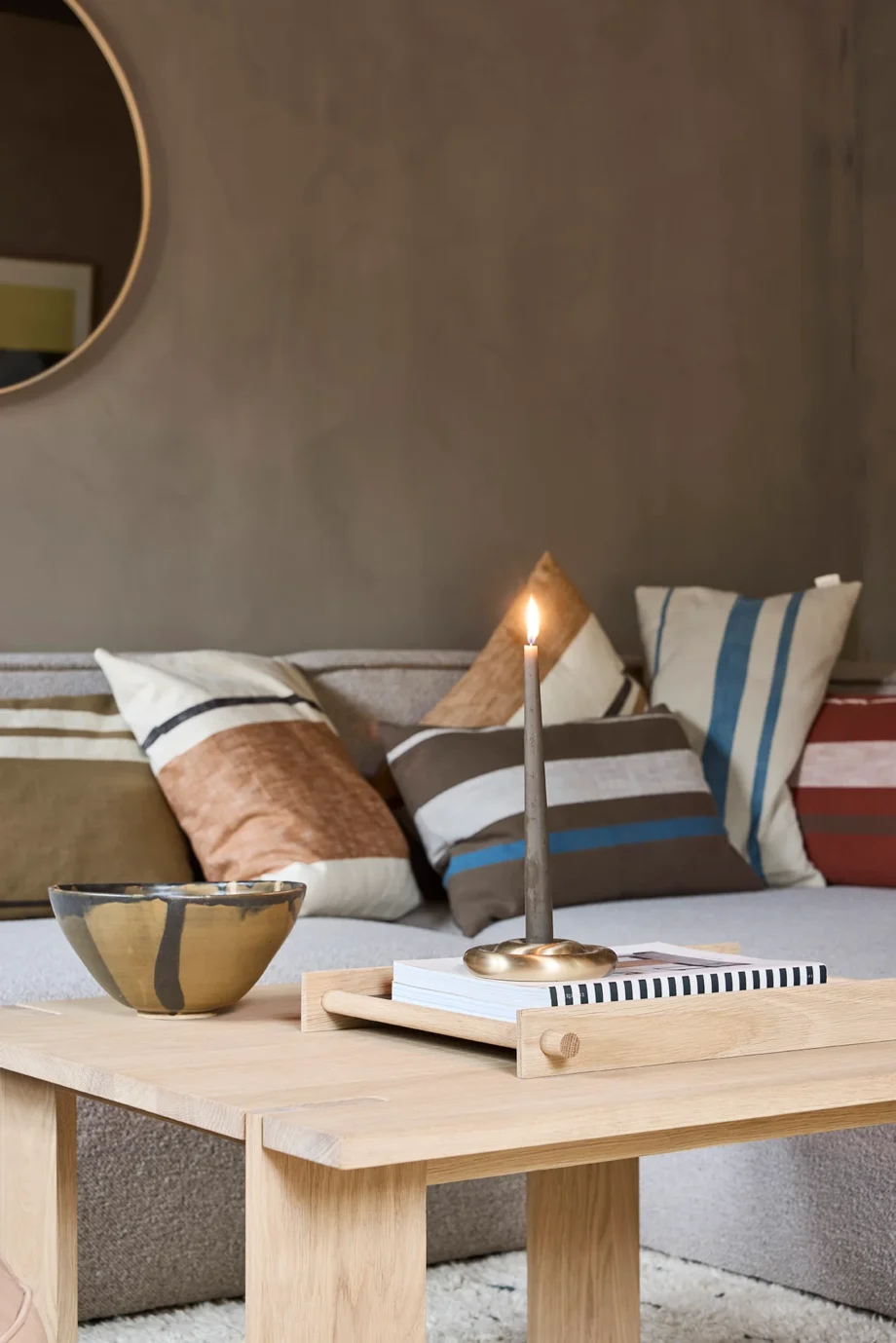OYOY Couchtisch Square 75 x 40 cm, Braun