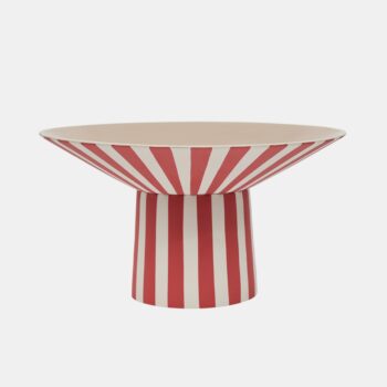 OYOY Dekoschale Toppu Centerpiece Rot/Weiss