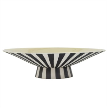 OYOY Dekoschale Toppu Centerpiece Schwarz/Weiss