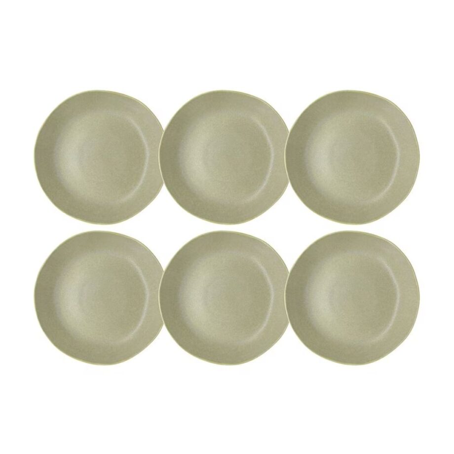 Villa Collection Frühstücks- & Dessertteller Shoku Ø 20 cm, 6 Stück, Grün