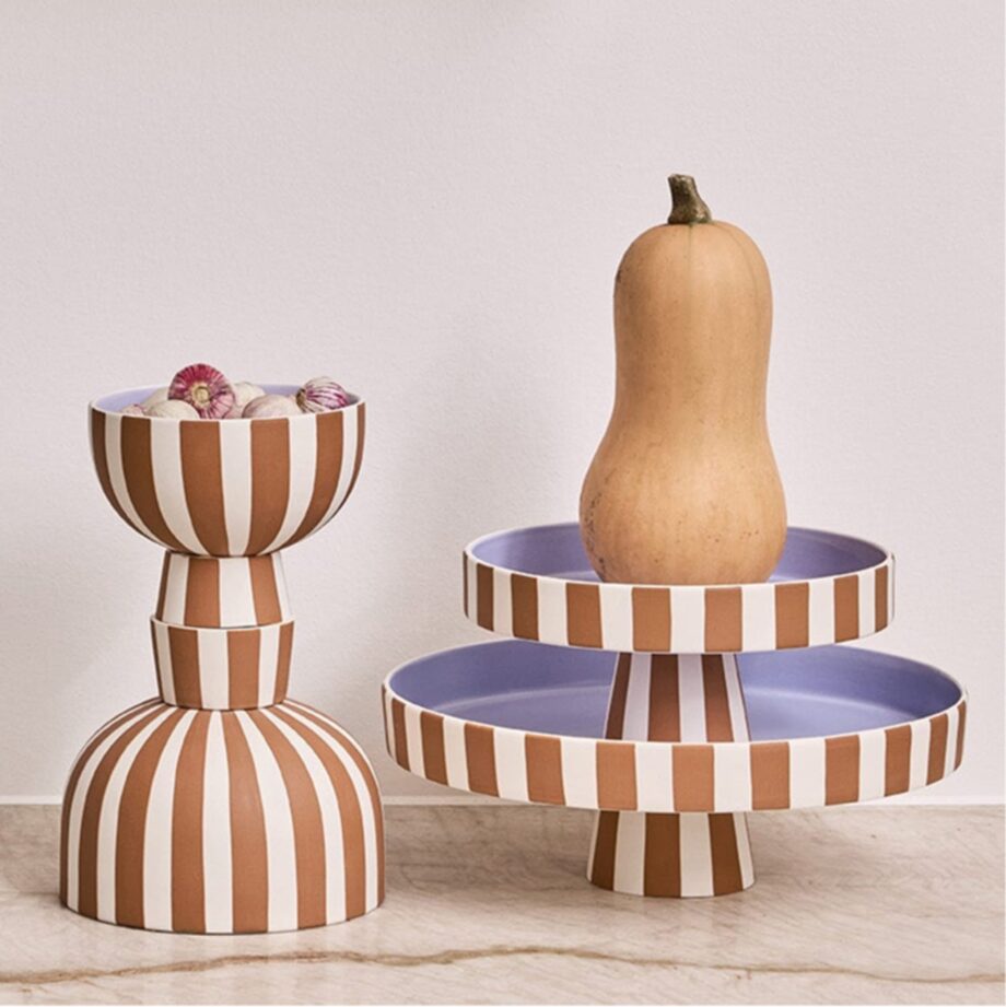 Toppu Bowl Caramel/Lavendel, Large - OYOY