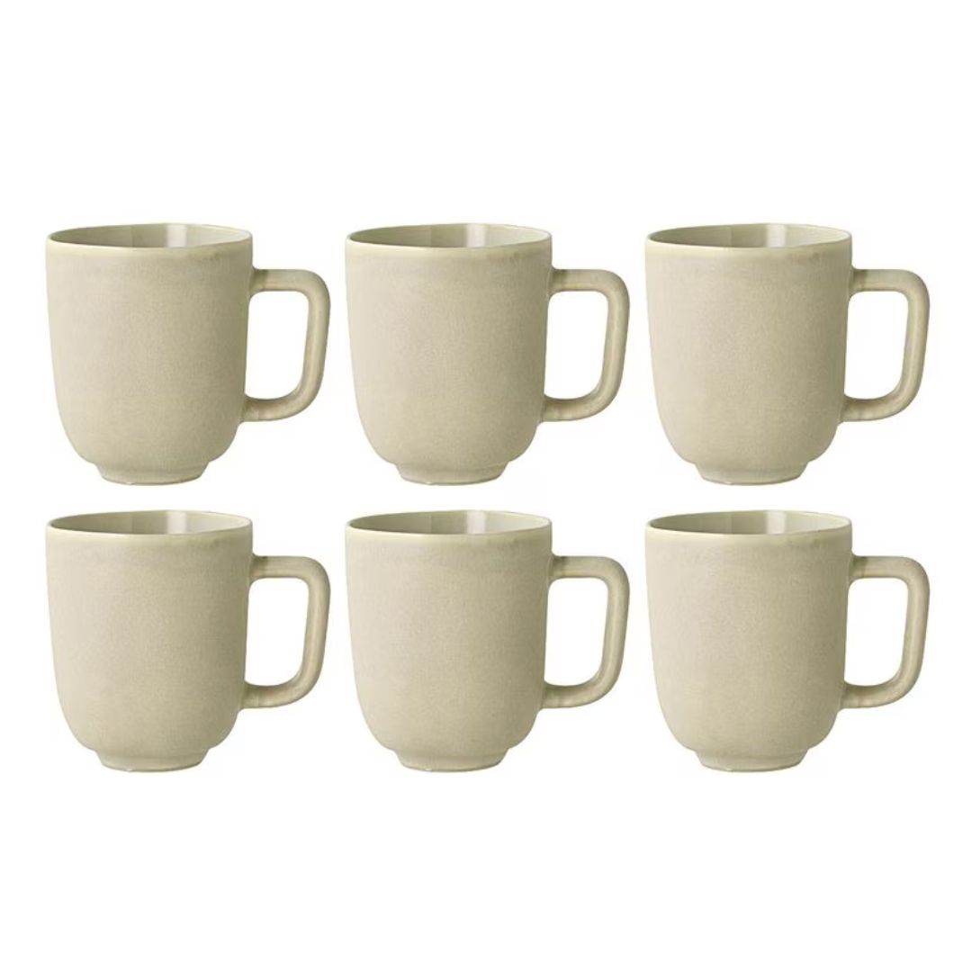 Villa Collection Kaffeetasse Shoku 330 ml, 6 Stück, Beige