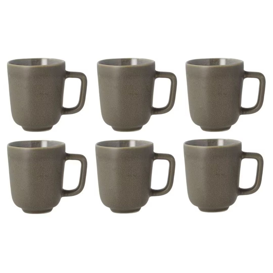 Villa Collection Kaffeetasse Shoku 330 ml, 6 Stück, Braun