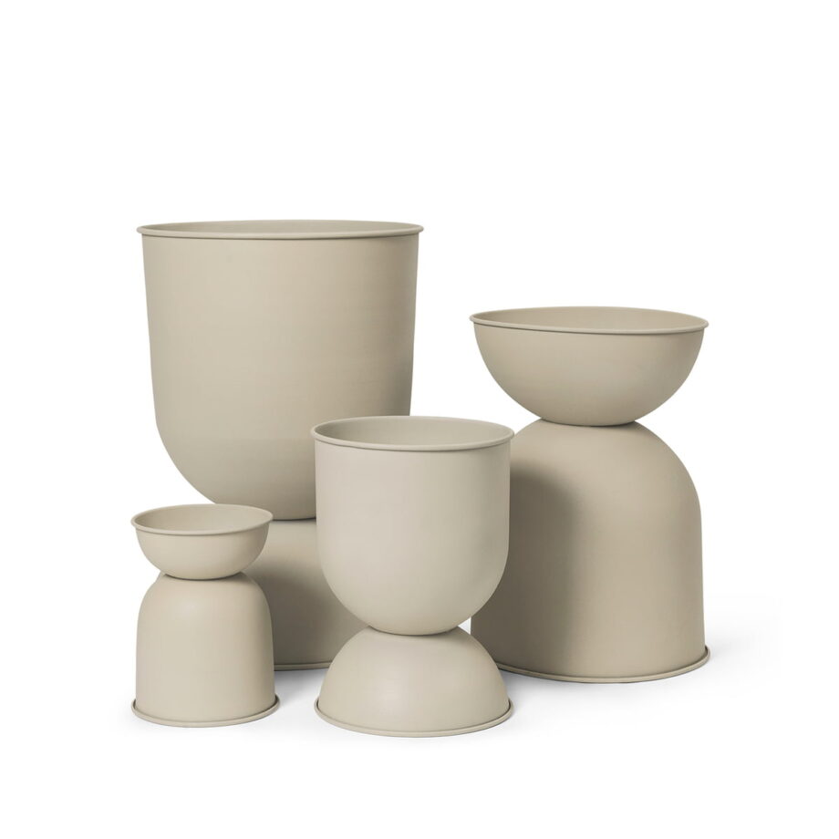 Hourglass Pot - Medium - Cashmere