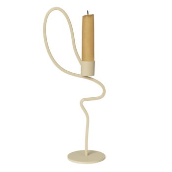 Valse Candle Holder High, Cashmere - Ferm Living