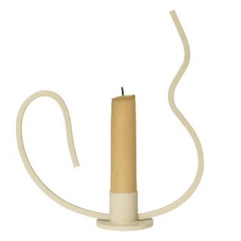 Valse Candle Holder - Low - Cashmere