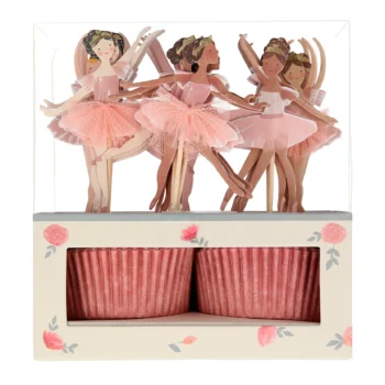 Ballerina Cup Cake Kit (x24 Toppers) - Meri Meri