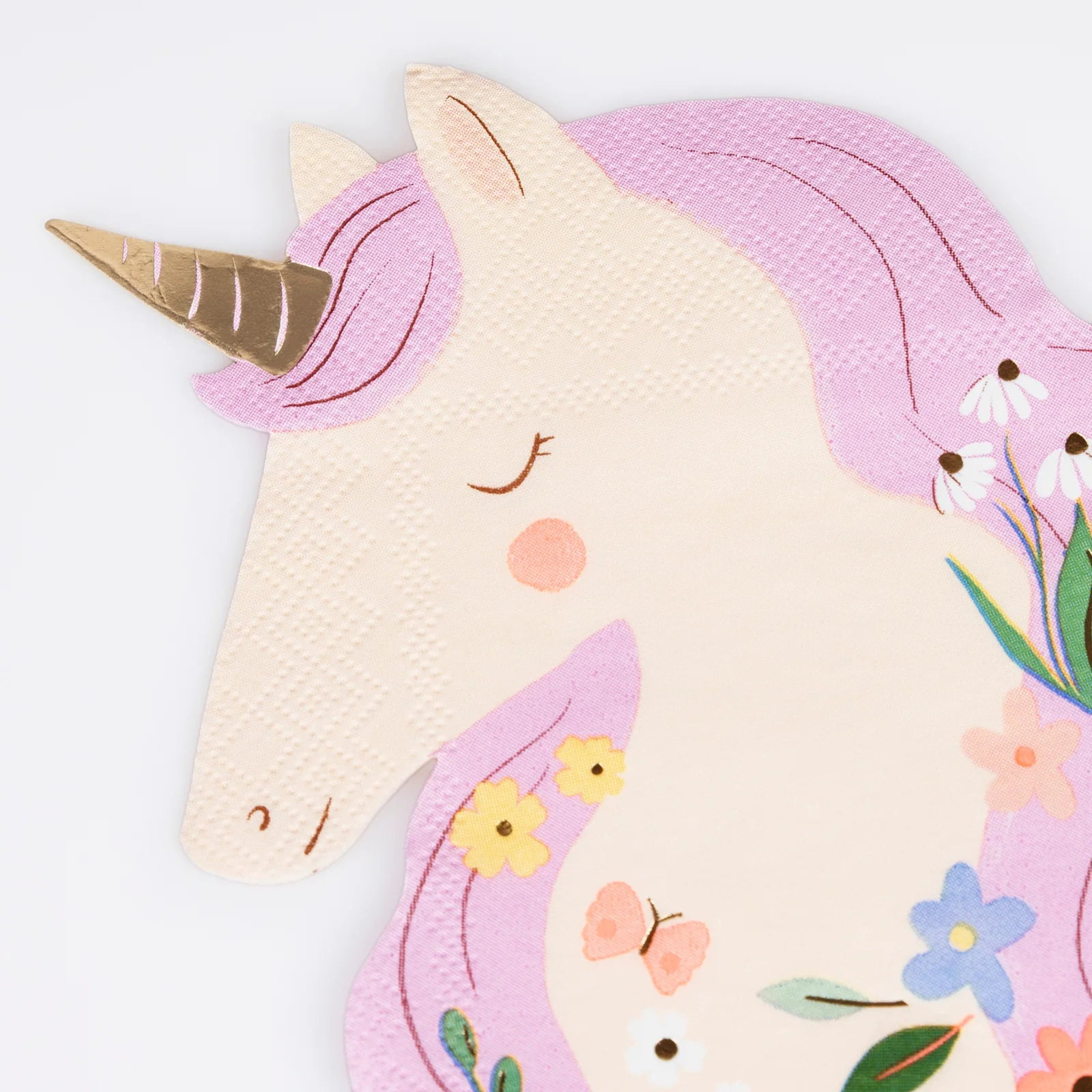 Unicorn Shaped Napkins x16 - Meri Meri