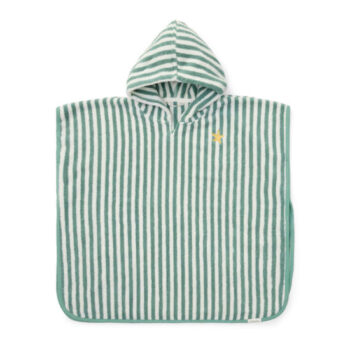 Strand Poncho Seashells and Stripes Surf Blue