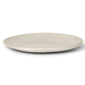 Flow Plate - Medium - Off-white Speckle