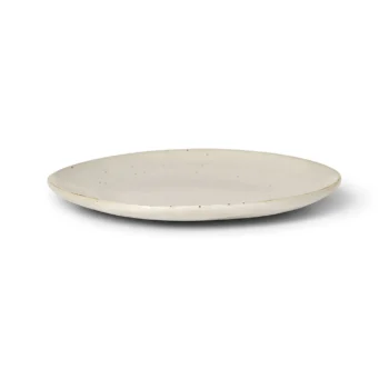 Flow Plate - Small - Off-white Speckle