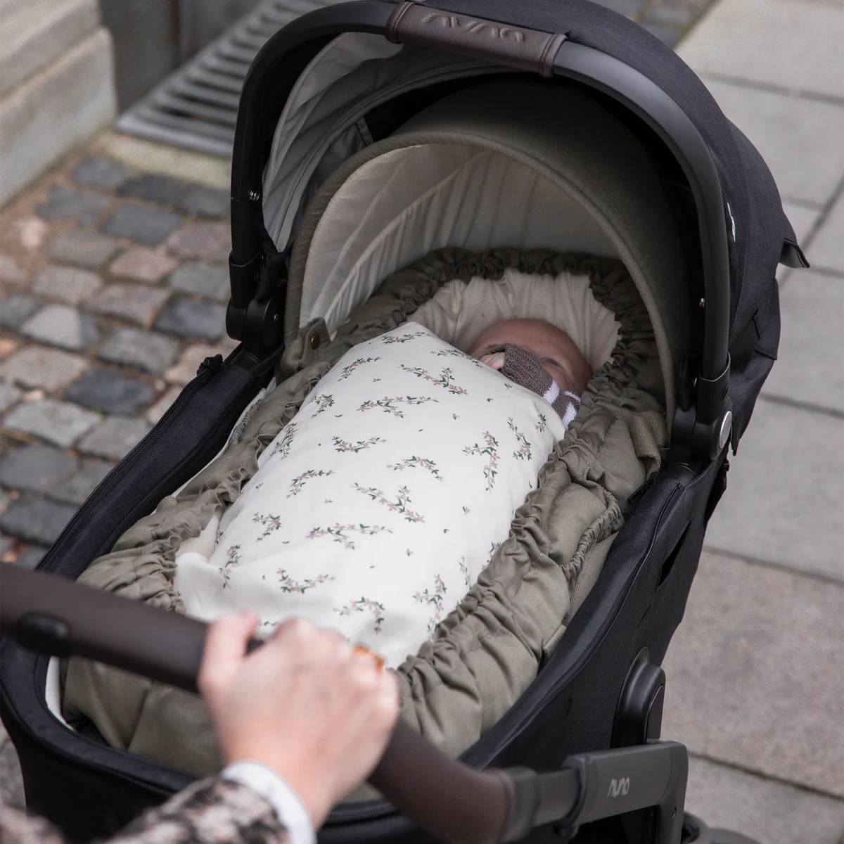 Verdeck für 3-in-1 Babynest, Olive - Sebra