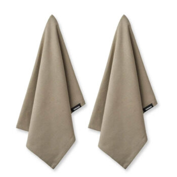 Organic Tea Towel, 2 pack Oak - Humdakin