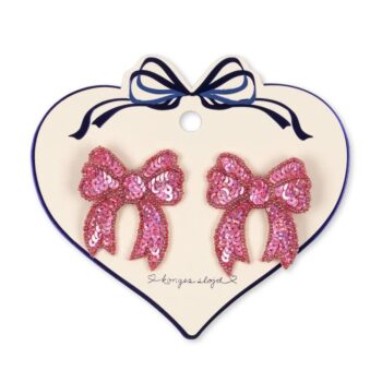 2 Pack Sequin Bow Hair Clip - Konges Sløjd