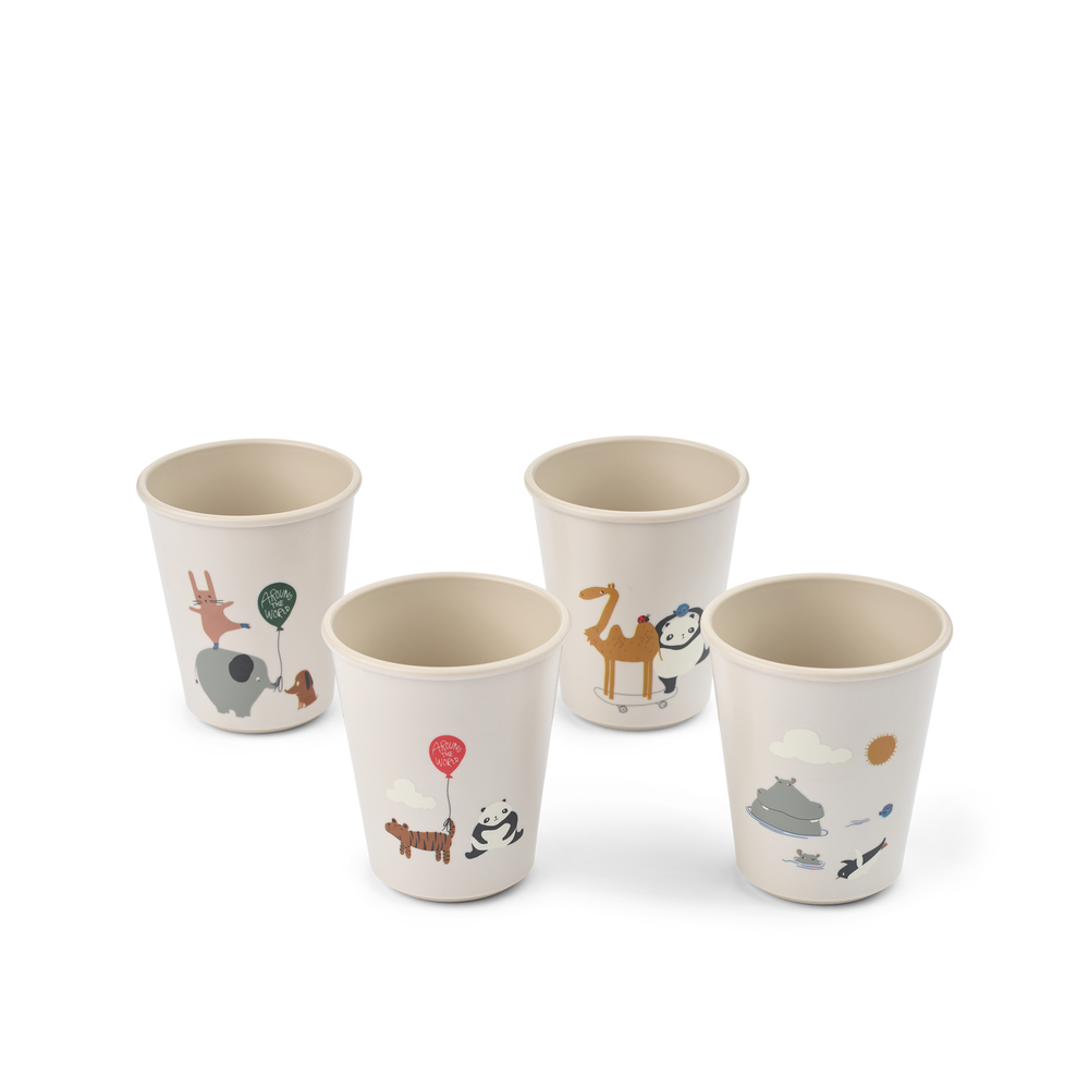 Kids Cup 4-Pack, Around the World - Liewood