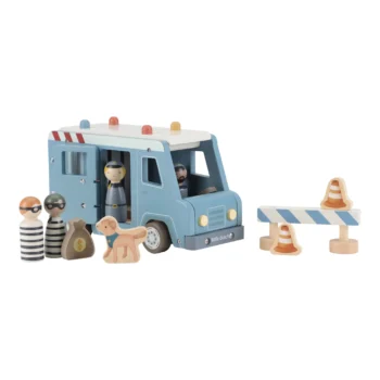 Wooden police car – Blue – Essentials