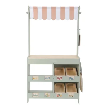 Wooden market stall – Green – Essentials