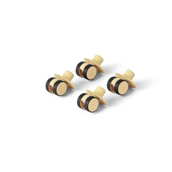 4x Swirly Wheels Yellow - Modu