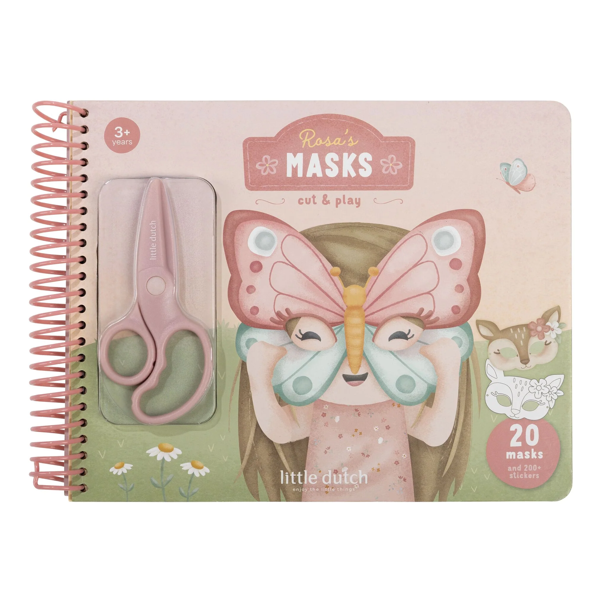 Bastelbuch mit Schere Rosa
