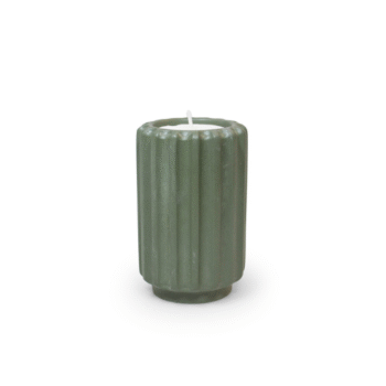 Dentelles Tea light tall, Olive - Atelier Pierre