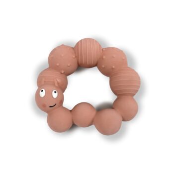 Teether - Lily the larva Peach