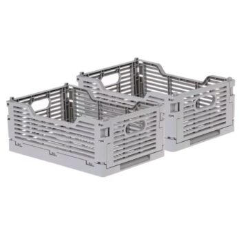 Klappbox 22 x 15 x 9 cm 2 Stück, Grau