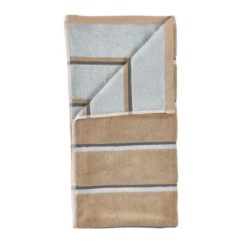Sauna Bath towel, Camel/ Ice Blue - Zone