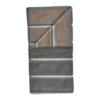 Zone Denmark Duschtuch 70 x 140 cm Olivgrün/Taupe/Blau Nebel