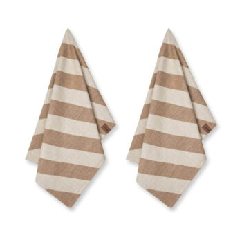 Tea Towel 2 pack, Beige Candy - Humdakin