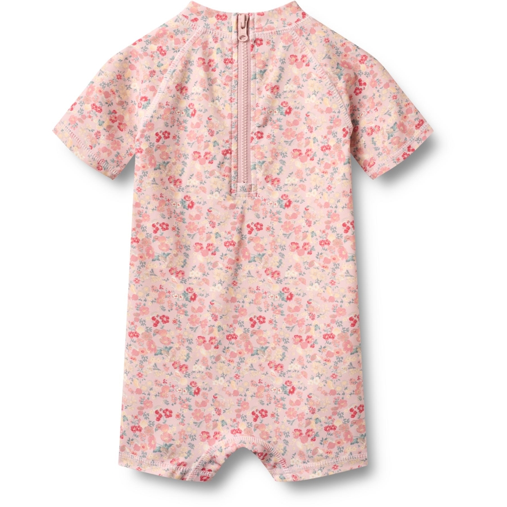 Swimsuit Powder flowers and seashells - Wheat