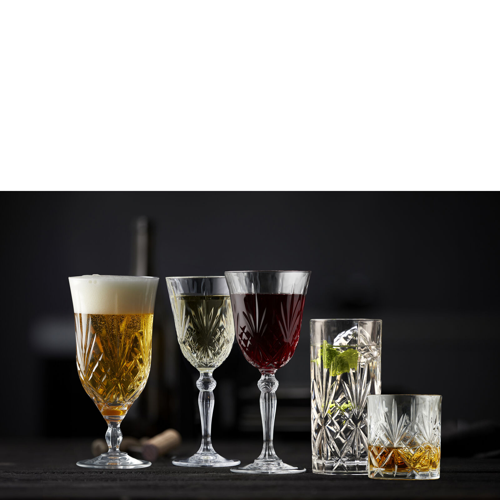 Lyngby Whiskyglas Melodia 310 ml, 6 Stück, Transparent