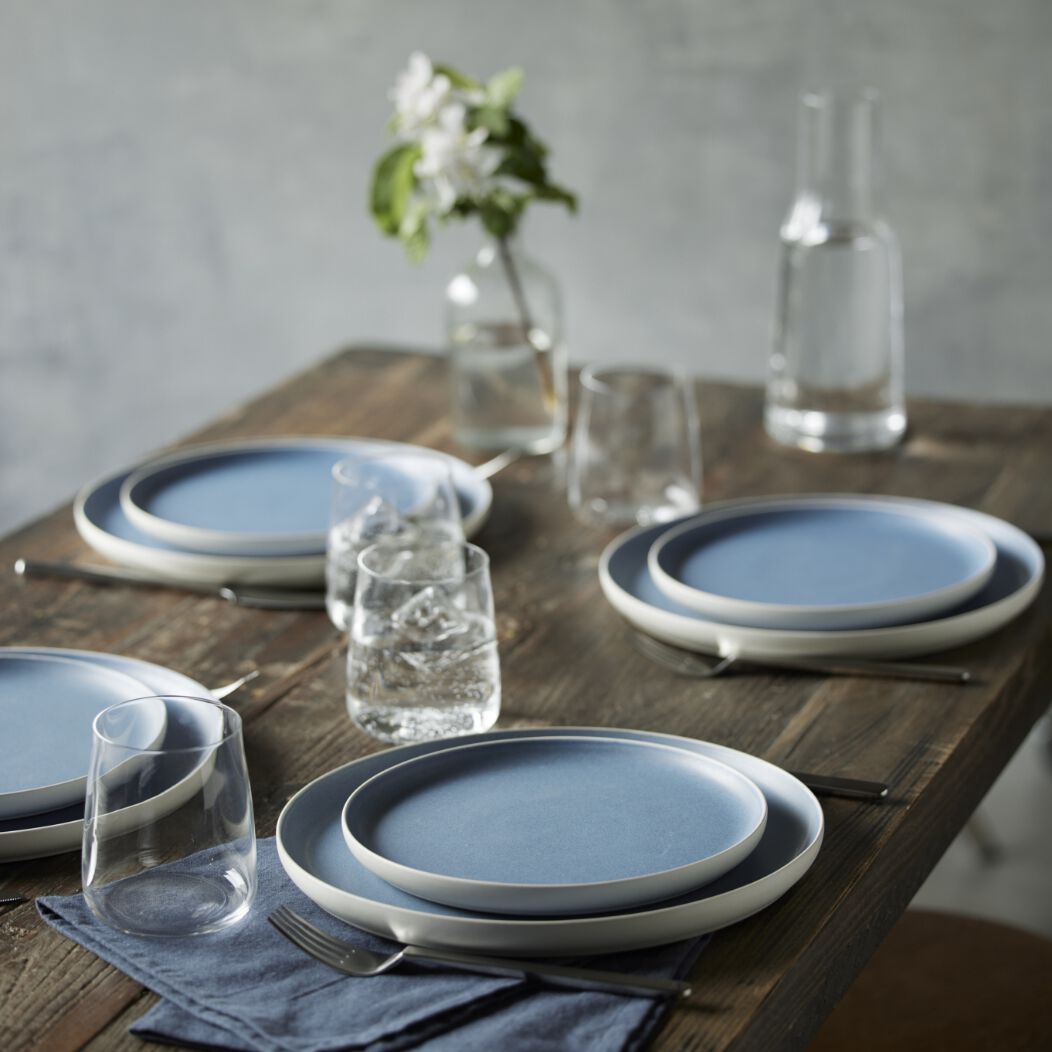 Studio Round Speise-Service North 12-teilig, Eisblau
