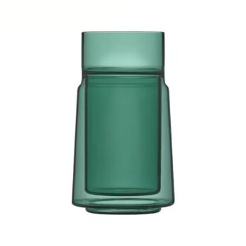 Jacob Jensen Trinkglas Doppelwandgläser Large 330 ml, 1 Stück, Grün
