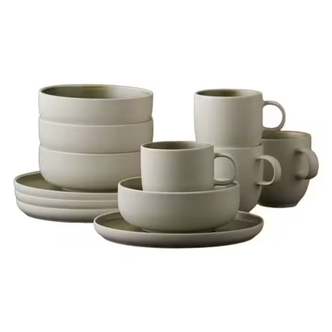 Studio Round Speise-Service North 12-teilig, Grün
