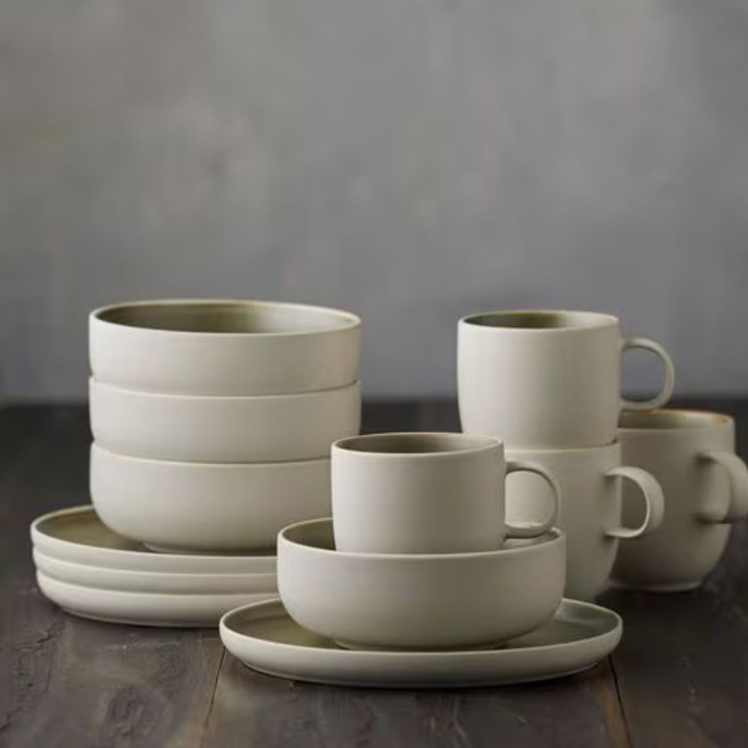 Studio Round Speise-Service North 12-teilig, Grün