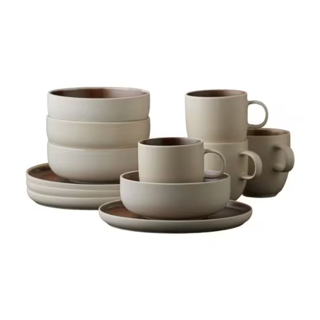 Studio Round Speise-Service North 12-teilig, Braun