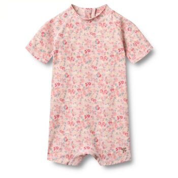 Swimsuit Powder flowers and seashells - Wheat