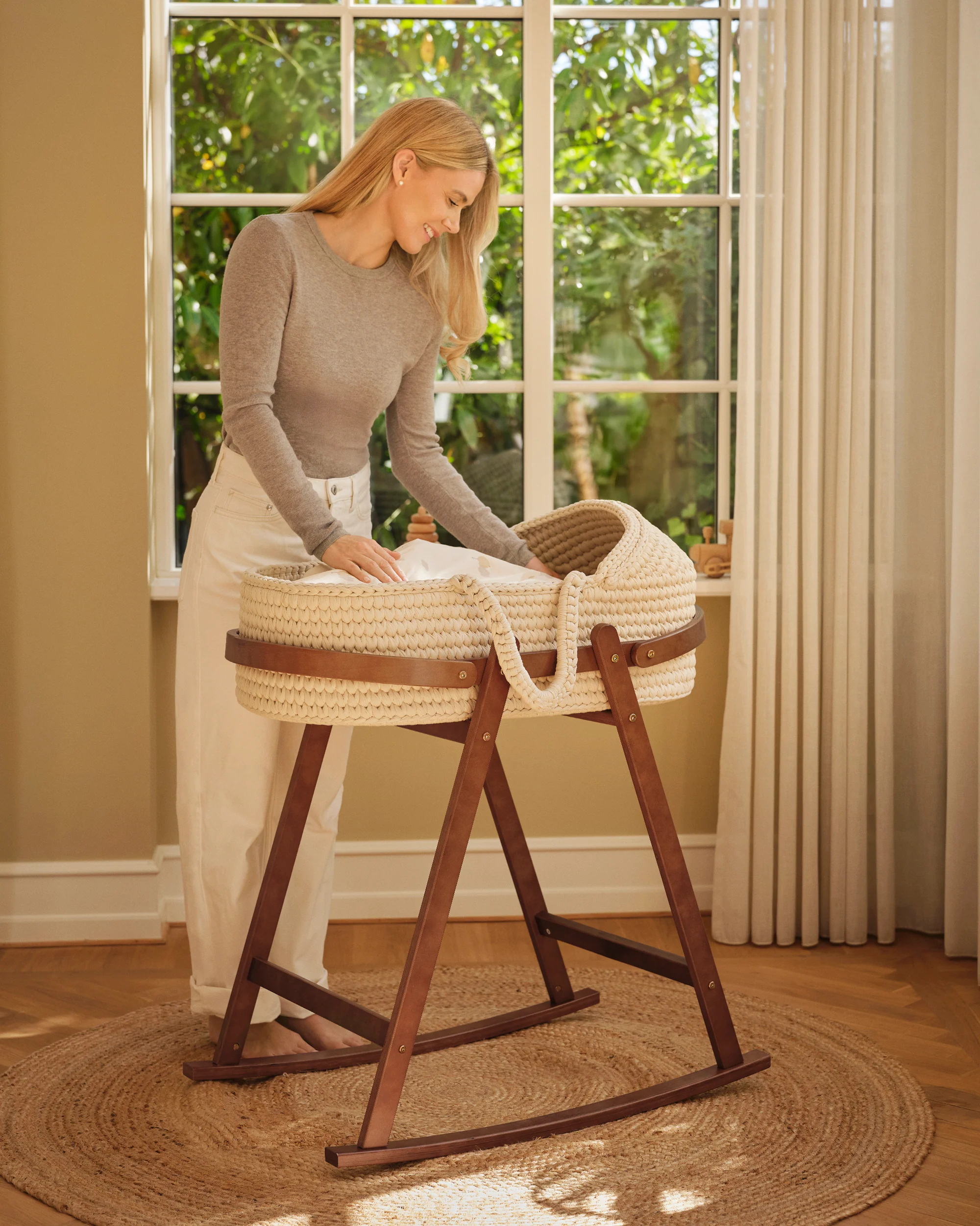 CROCHETED MOSES BASKET
