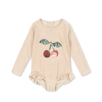 Swimsuit Cherry w. long sleeves - Konges Sløjd