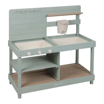 Wooden Outdoor Play Kitchen, Green - Little Dutch