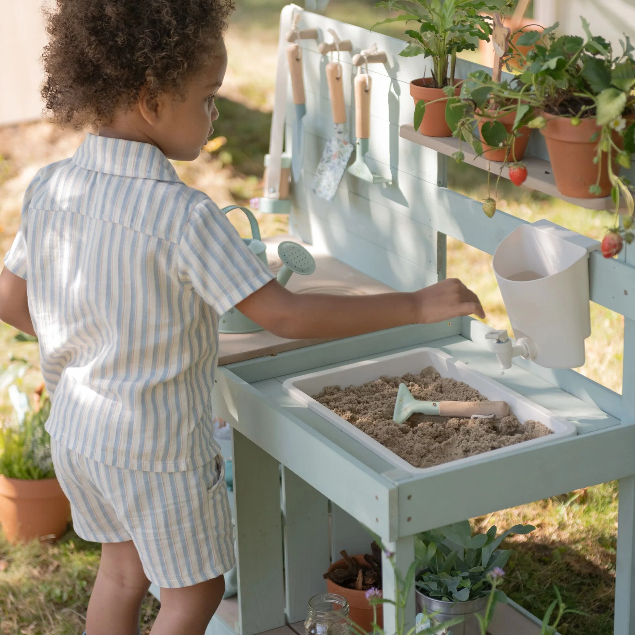 Spielküche aus Holz für draussen, Grün - Little Dutch