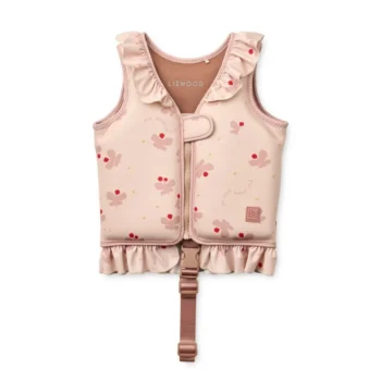 Dove Swim Vest with Frills, Butterfly - Liewood