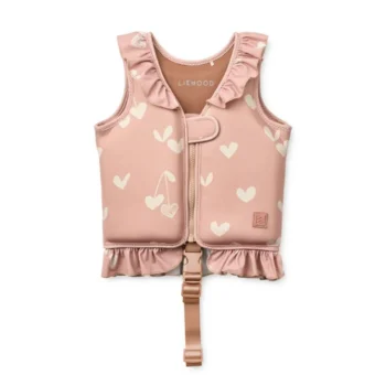 Dove Swim Vest with Frills, Sweethearts - Liewood