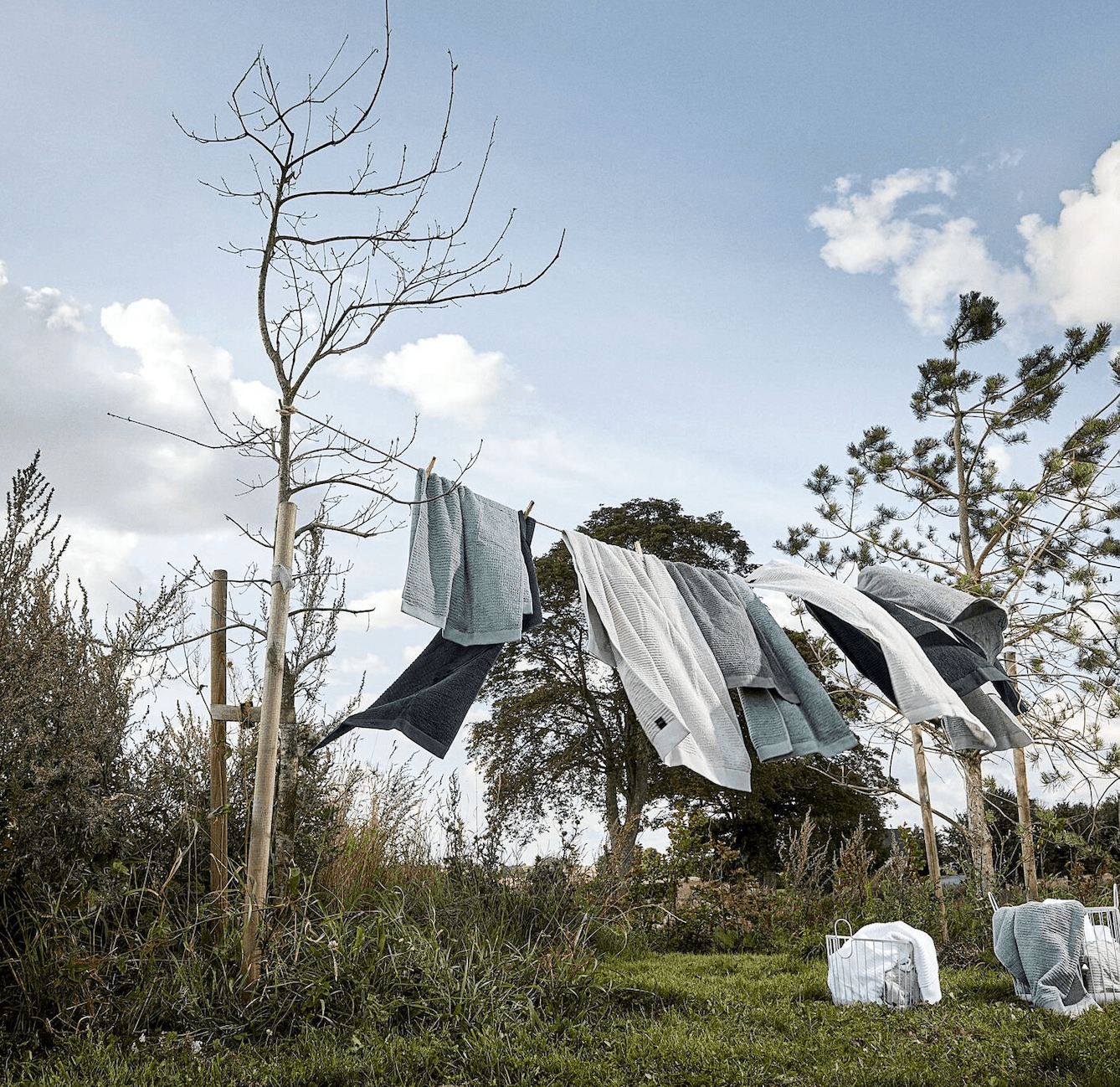 Hand Towel 50 x 100 cm, Eucalyptus green - Zone