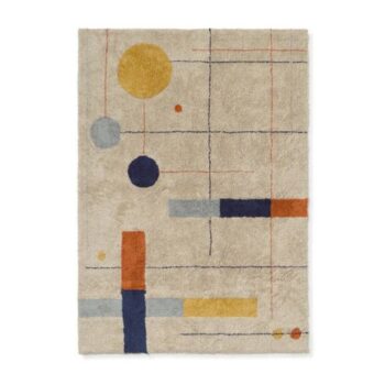 Teppich RugCycled Geometric Shapes