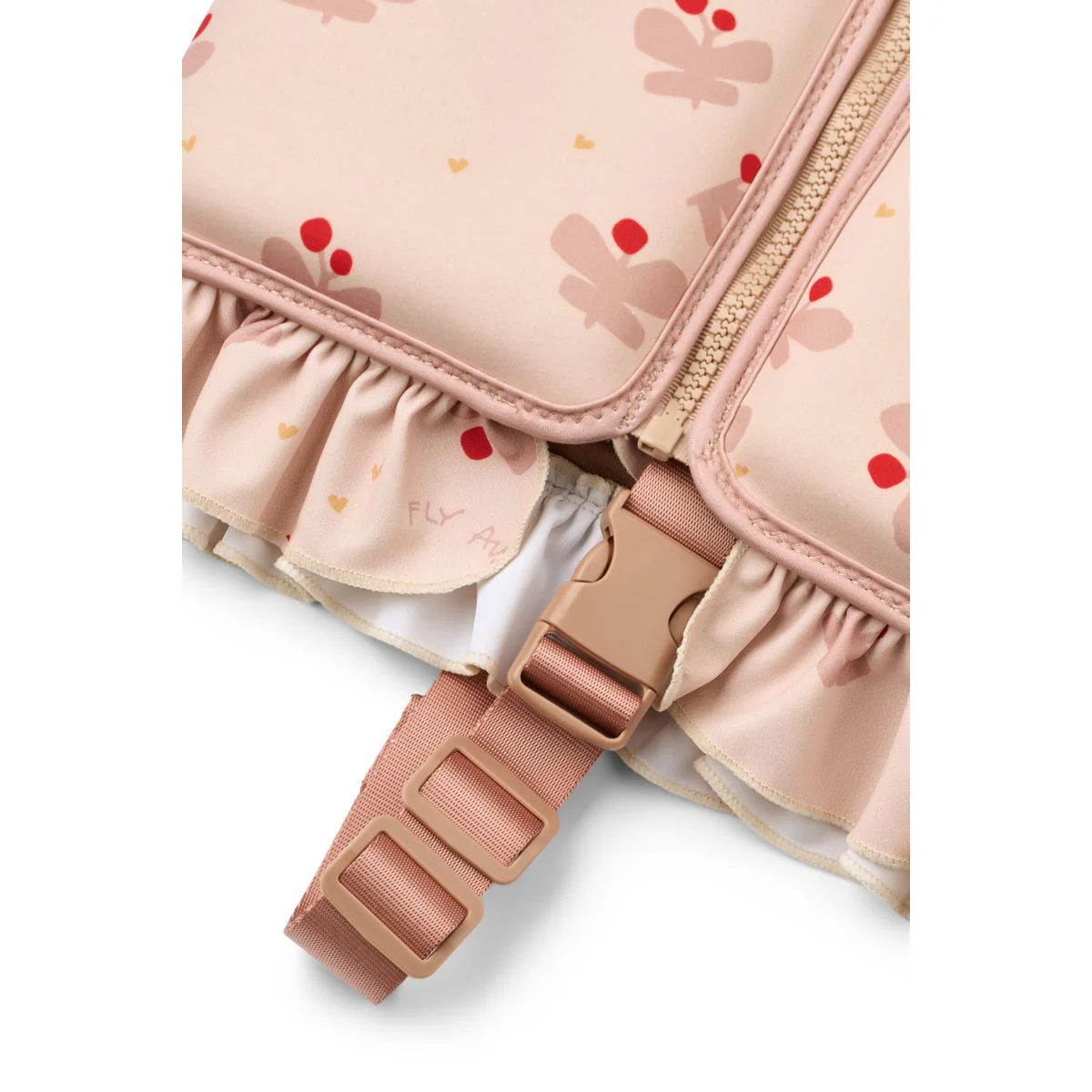 Dove Swim Vest with Frills, Butterfly - Liewood