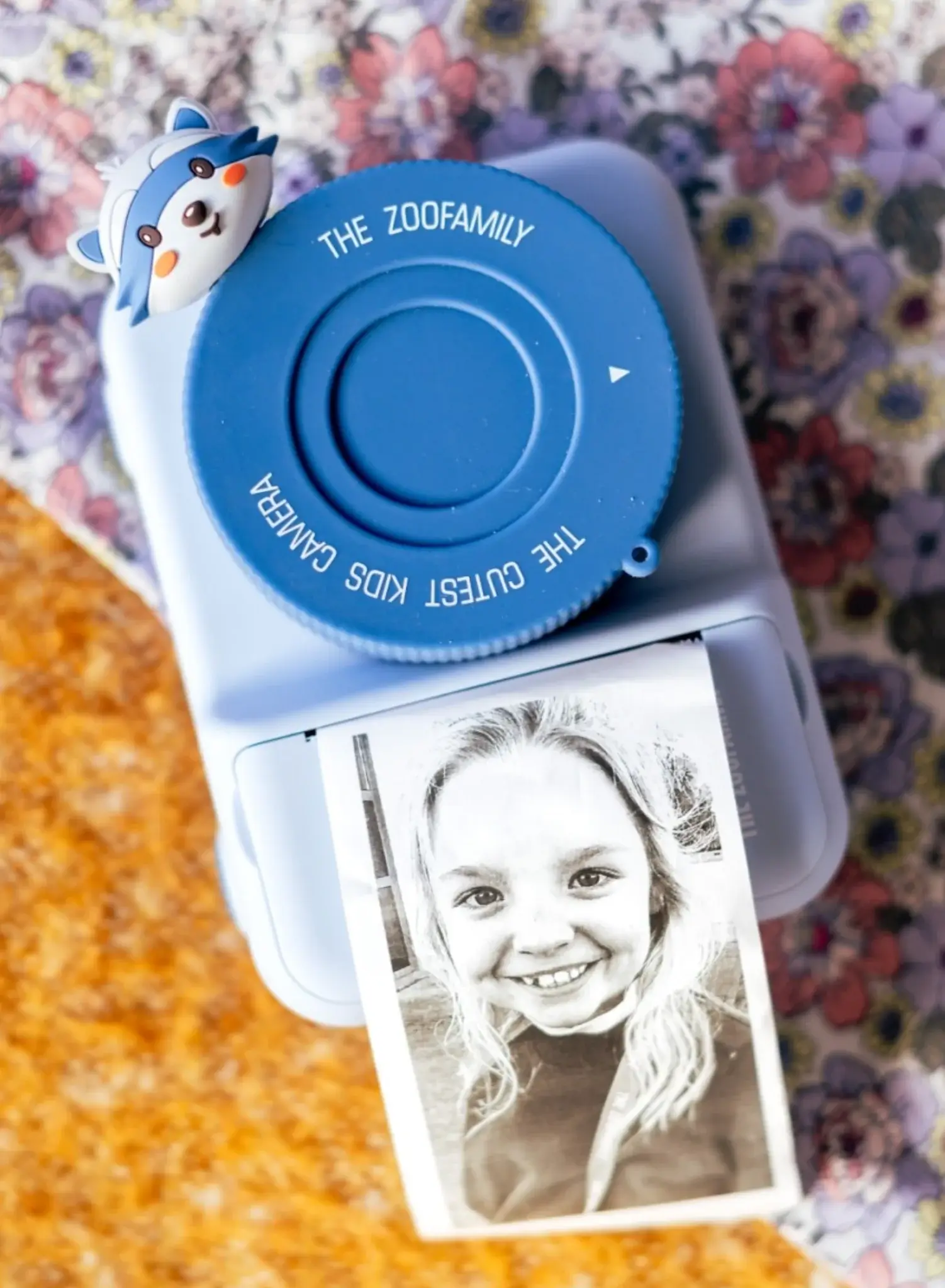 Kids Camera P2- Zoo Print Raccoon