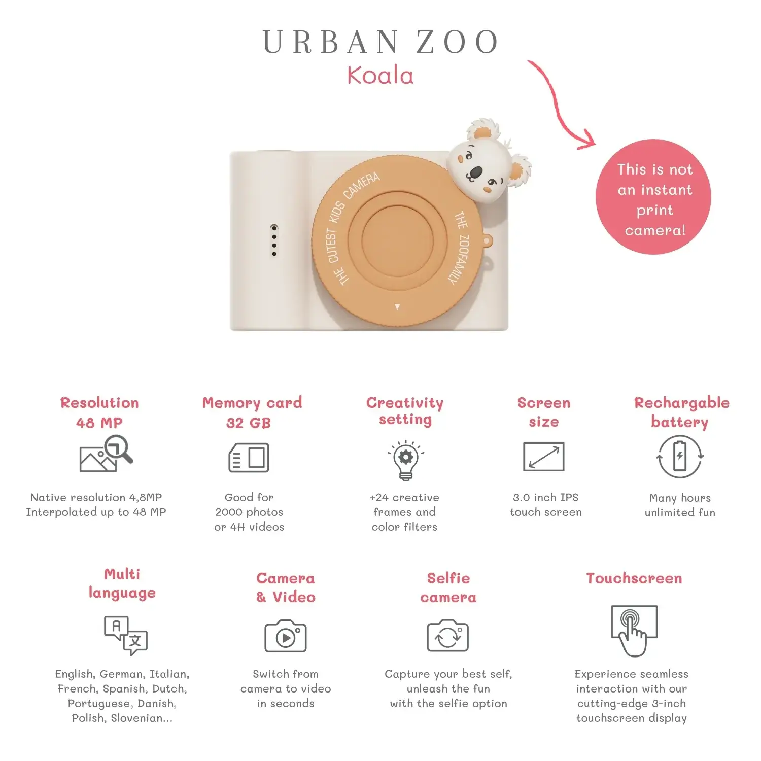 Kinder-Kamera C5 - Urban Zoo Koala